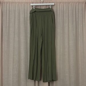 Athleta Olive Wide Leg Pants